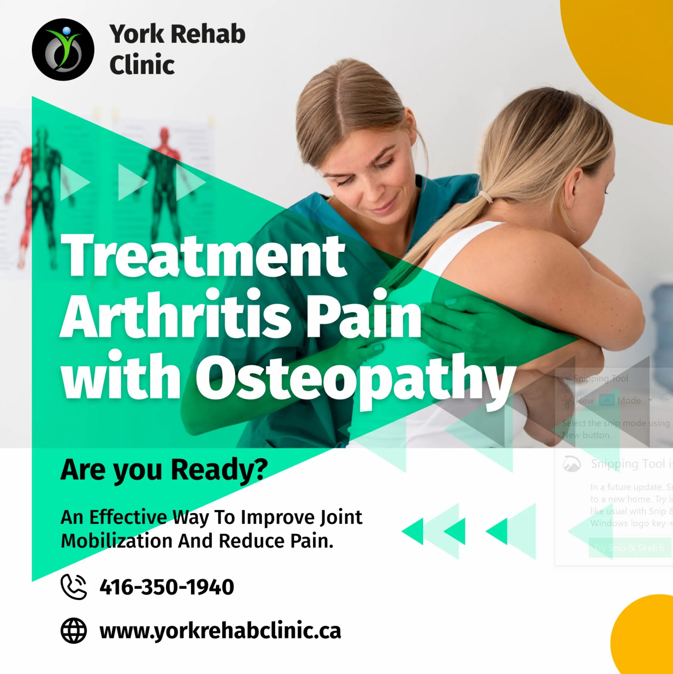 Managing Arthritis Symptoms with Osteopathy at York Rehab Clinic