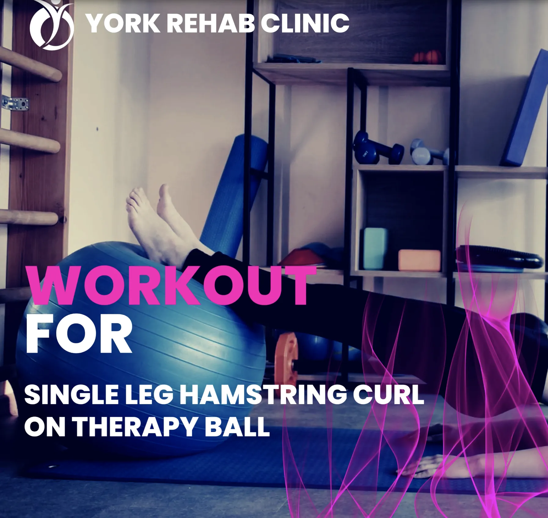 Enhance Hamstring Strength and Balance: Try the Single Leg Hamstring Curl on a Therapy Ball!