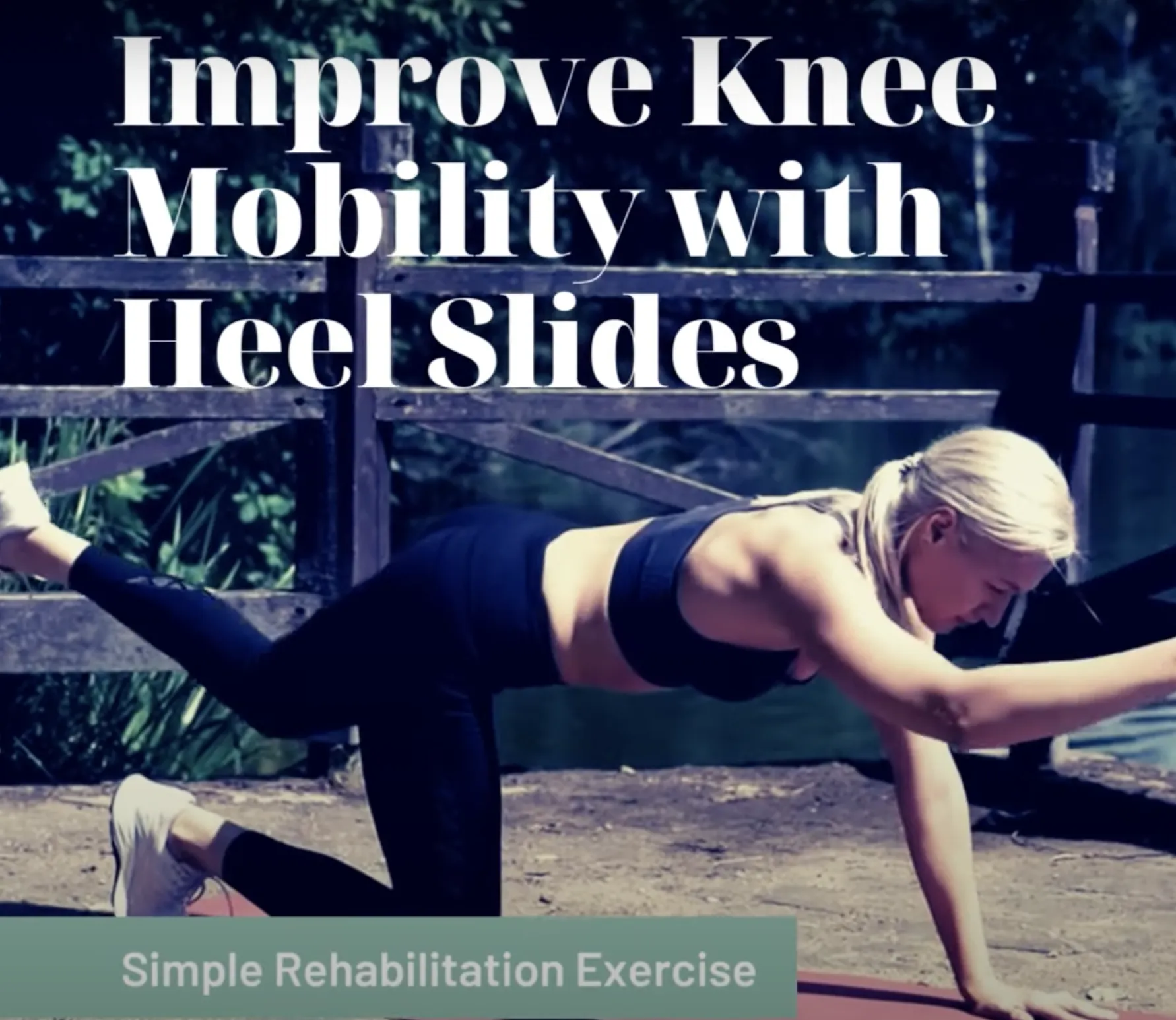 Improve knee mobility with heel slides