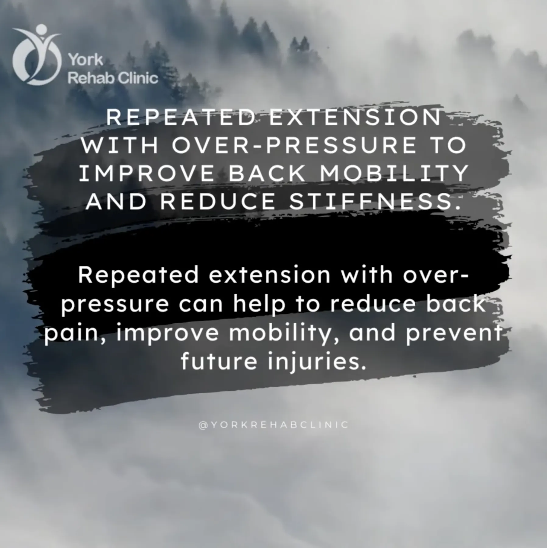 Repeated extension with over-pressure to improve back